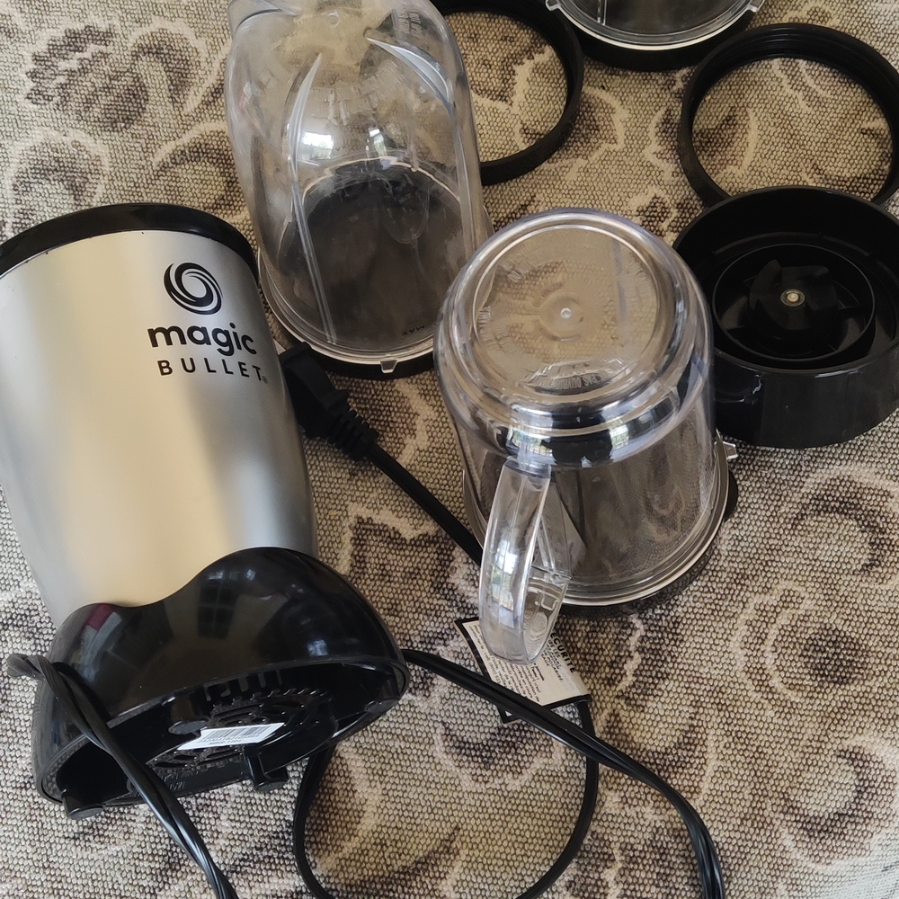 Magic Bullet Blender Set - Silver and Black